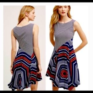 Anthropologie swing dress by Maeve with fit and flare style